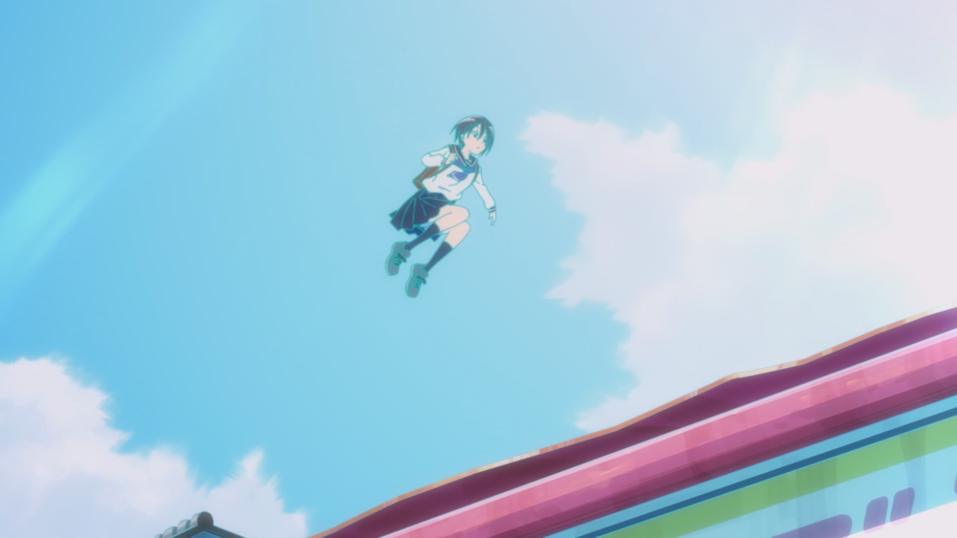 彼方在上学途中看到了从空中飞过的女孩子…? image