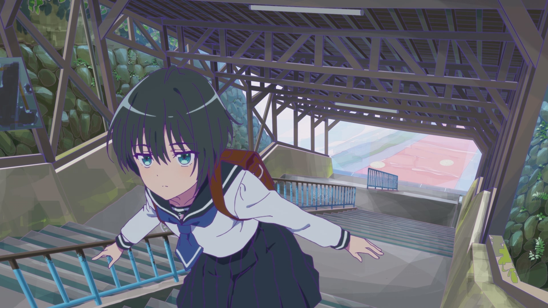 小父内凉叶(cv:中岛由贵),总是不好好走路的跑酷少女。 image